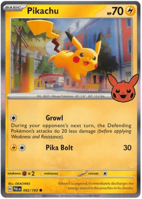 Pikachu : TRICK OR TRADE 2023 (Holo) - 062/193 - Lockett Labs UK