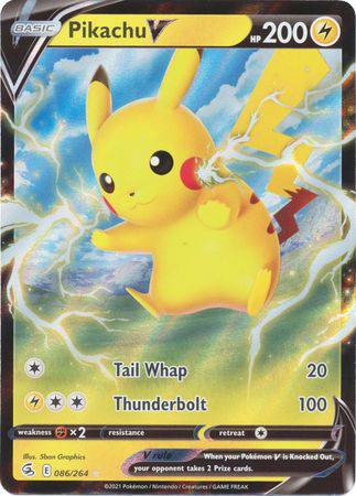Pikachu V : FUSION STRIKE - 086/264 - Lockett Labs UK