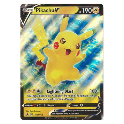 Pikachu V Oversized Promo : JUMBO PROMO - SWSH198