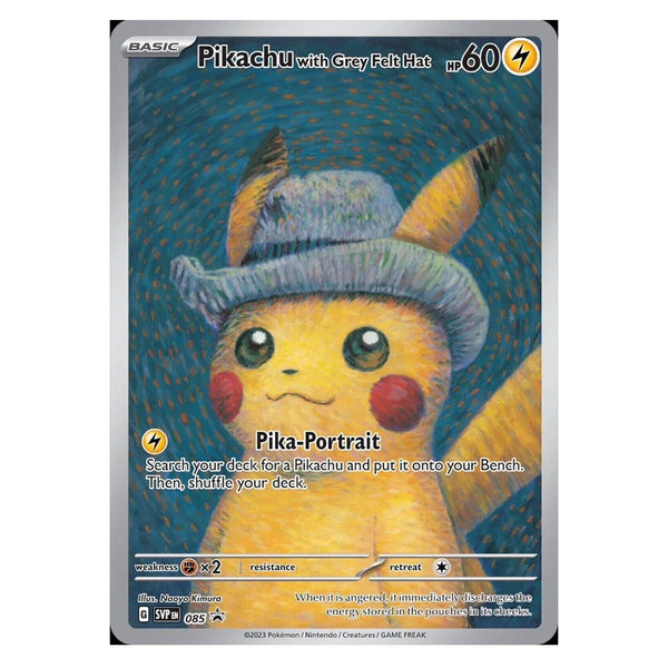 Pikachu With Grey Felt Hat : PROMO (Sealed) - SVP085