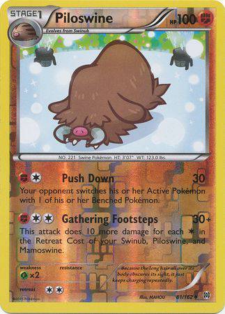 Piloswine : BREAKTHROUGH (Reverse holo) - 81/162