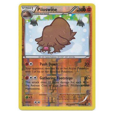 Piloswine : BREAKTHROUGH (Reverse holo) - 81/162
