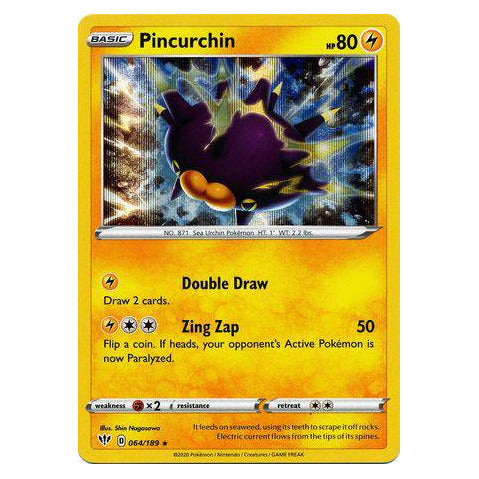 Pincurchin : DARKNESS ABLAZE (Holo) - 064/189