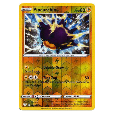 Pincurchin : DARKNESS ABLAZE (Reverse holo) - 064/189