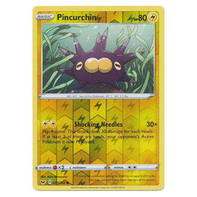 Pincurchin : SWORD & SHIELD BASE (Reverse holo) - 077/202