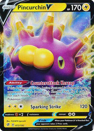 Pincurchin V : REBEL CLASH - 072/192 - Lockett Labs UK