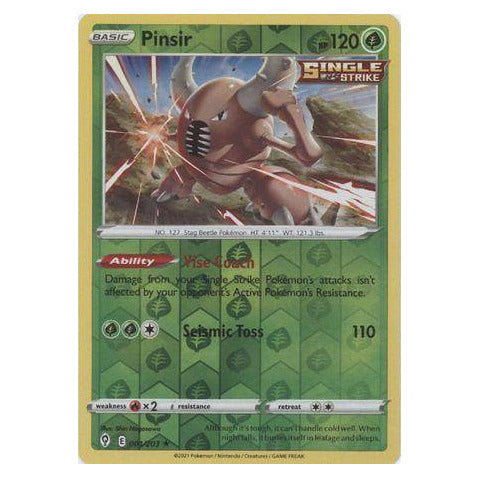 Pinsir : EVOLVING SKIES (Reverse holo) - 001/203