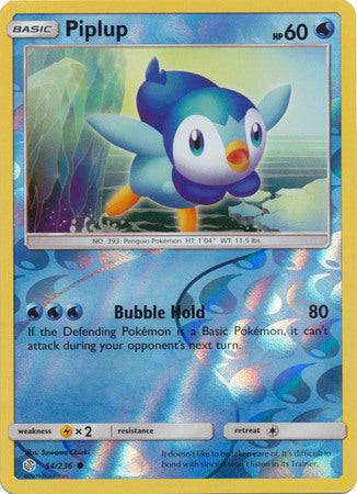 Piplup : COSMIC ECLIPSE (Reverse holo) - 54/236 - Lockett Labs UK