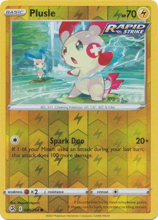 Plusle : FUSION STRIKE (Reverse holo) - 089/264