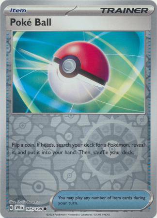 Poke Ball : SCARLET & VIOLET BASE (Reverse holo) - 185/198 - Lockett Labs UK