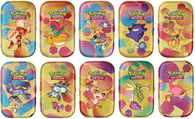 Pokemon 151: Mini Tins Sealed Display (10x Tins) - Lockett Labs UK