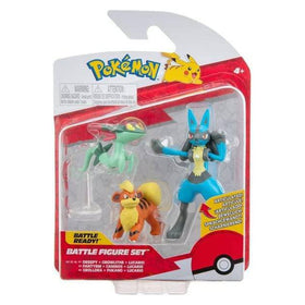 Pokemon : 3-pack Battle Figure - Lucario, Dreepy, Growlithe