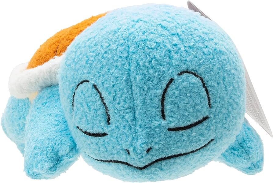 Pokemon 5 Inch Plush - Sleeping Squirtle