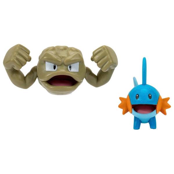 Pokémon 5cm Battle Figure 2 Pack - Geodude and Mudkip - Lockett Labs UK
