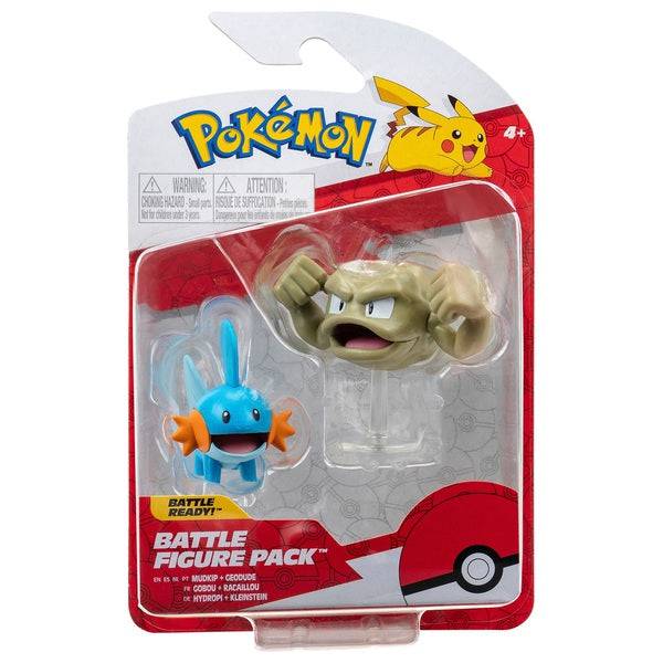 Pokémon 5cm Battle Figure 2 Pack - Geodude and Mudkip