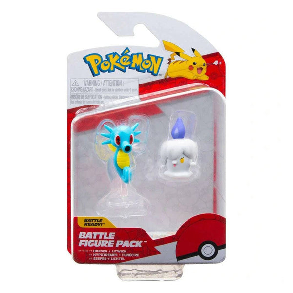 Pokémon 5cm Battle Figure 2 Pack - Horsea and Litwick