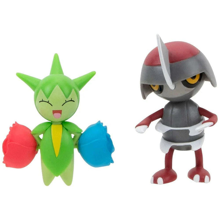 Pokémon 5cm Battle Figure 2 Pack - Roselia and Pawniard