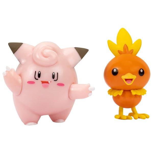 Pokémon 5cm Battle Figure 2-Pack - Torchic & Clefairy - Lockett Labs UK