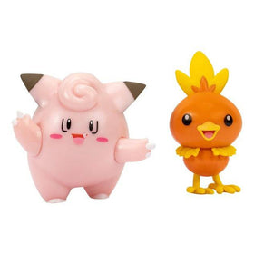 Pokémon 5cm Battle Figure 2-Pack - Torchic & Clefairy
