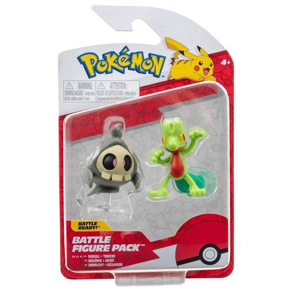 Pokémon 5cm Battle Figure 2 Pack - Treecko and Duskull