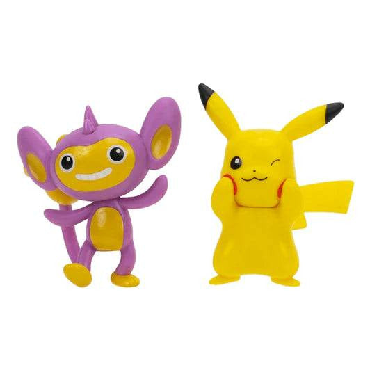Pokemon : Battle Figure 2 Pack - Aipom + Pikachu