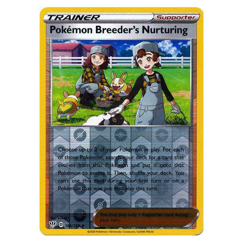 Pokemon Breeder's Nurturing : DARKNESS ABLAZE (Reverse holo) - 166/189
