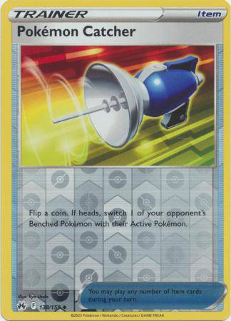 Pokemon Catcher : CROWN ZENITH (Reverse holo) - 138/159 - Lockett Labs UK
