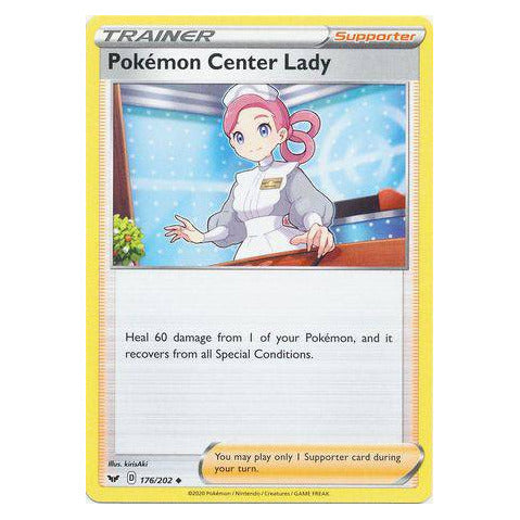 Pokemon Center Lady : SWORD & SHIELD BASE - 176/202