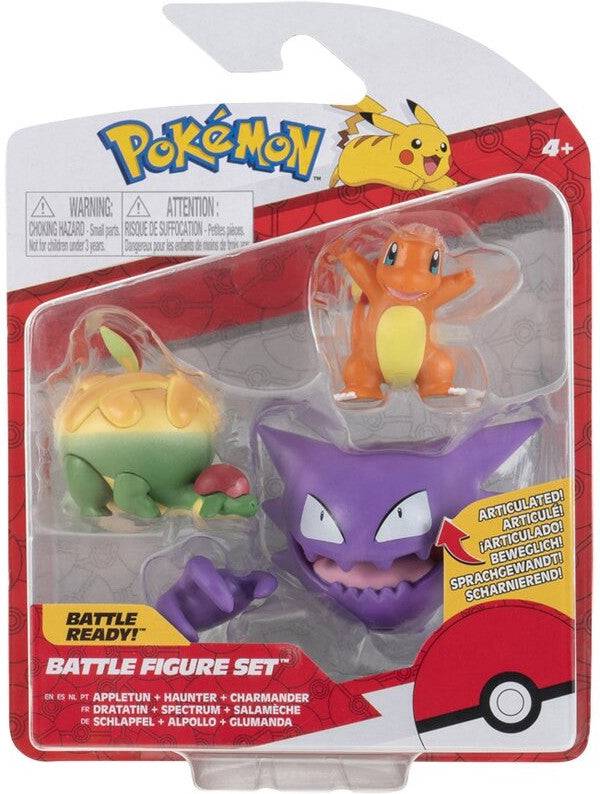 Pokemon Haunter, Appletun & Charmander Battle Figures - Lockett Labs UK