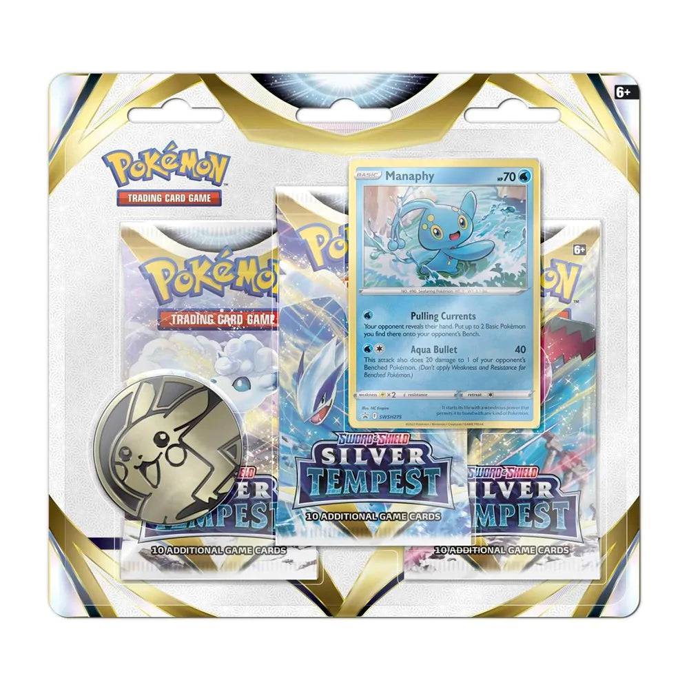 Pokemon : Silver Tempest 3-Pack Blister - Manaphy - Lockett Labs UK