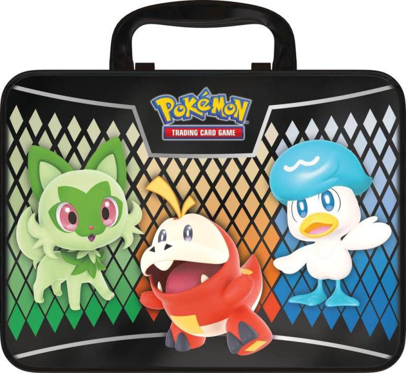 Pokémon TCG: Sprigatito / Fuecoco / Quaxly Collector's Chest Tin (2023) - Lockett Labs UK