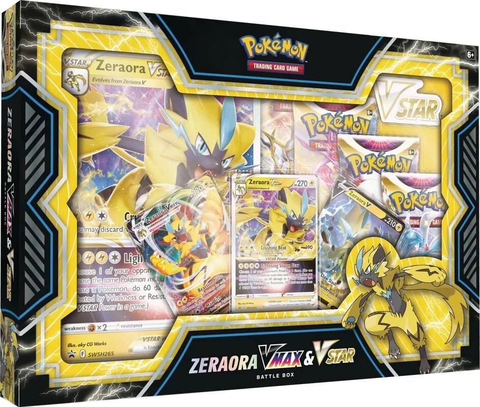 Pokemon : Zeraora VMAX & VSTAR Battle Box - Lockett Labs UK