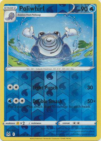 Poliwhirl : LOST ORIGIN (Reverse holo) - 031/196 - Lockett Labs UK