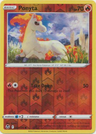 Ponyta : SILVER TEMPEST (Reverse holo) - 021/195