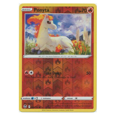 Ponyta : SILVER TEMPEST (Reverse holo) - 021/195