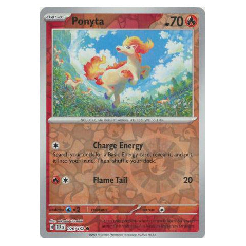 Ponyta : TEMPORAL FORCES (Reverse holo) - 026/162