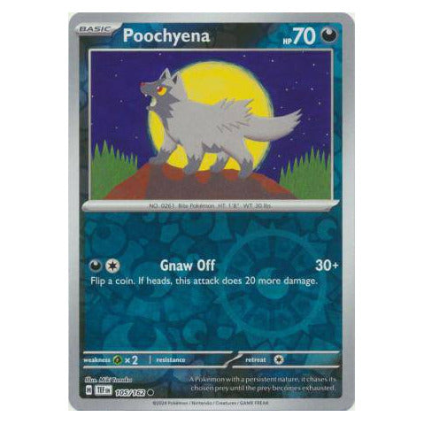 Poochyena : TEMPORAL FORCES (Reverse holo) - 105/162