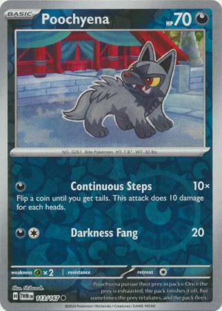 Poochyena : TWILIGHT MASQUERADE (Reverse holo) - 113/167 - Lockett Labs UK