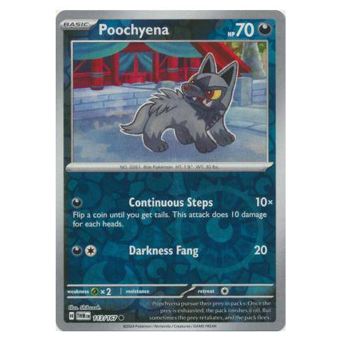Poochyena : TWILIGHT MASQUERADE (Reverse holo) - 113/167