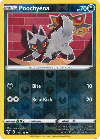 Poochyena : VIVID VOLTAGE (Reverse holo) - 103/185 - Lockett Labs UK
