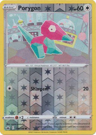 Porygon : CHILLING REIGN (Reverse holo) - 116/198 - Lockett Labs UK