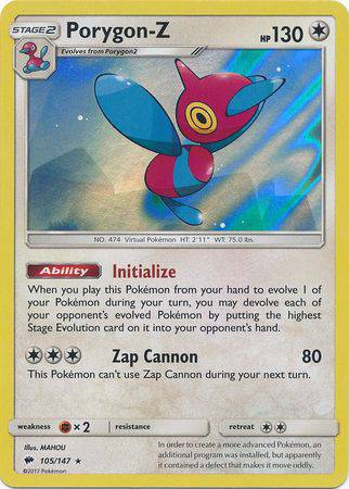 Porygon-Z : BURNING SHADOWS (Holo) - 105/147