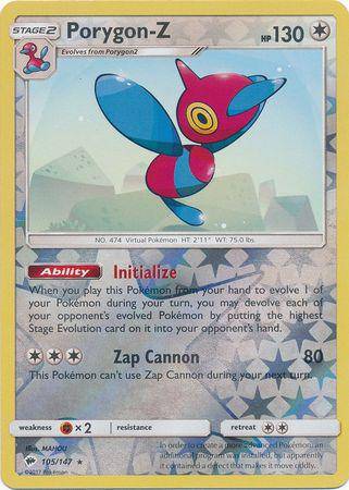 Porygon-Z : BURNING SHADOWS (Reverse holo) - 105/147 - Lockett Labs UK