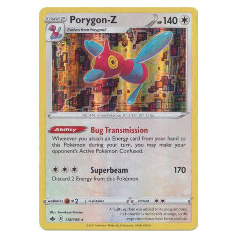 Porygon-Z : CHILLING REIGN (Holo) - 118/198
