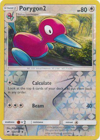 Porygon2 : BURNING SHADOWS (Reverse holo) - 104/147 - Lockett Labs UK