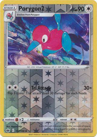 Porygon2 : CHILLING REIGN (Reverse holo) - 117/198