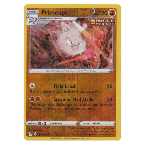 Primeape : BATTLE STYLES (Reverse holo) - 067/163