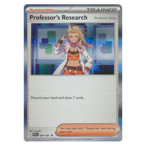 Professor's Research (Professor Sada) : PALDEAN FATES (Holo) - 087/091