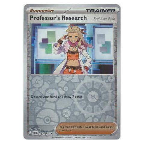 Professor's Research (Professor Sada) : PALDEAN FATES (Reverse holo) - 087/091