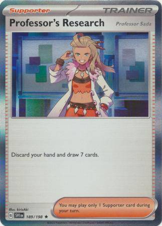 Professor's Research (Professor Sada) : SCARLET & VIOLET BASE (Holo) - 189/198